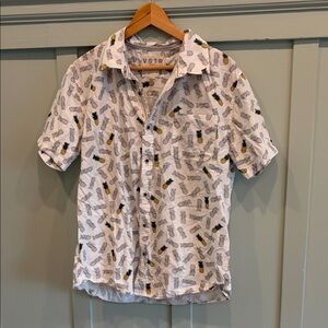 VSTR Premium Pineapple Print Casual Men's Shirt - size large